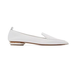 LIKE NEW! Nicholas Kirkwood flat in white size 36.5